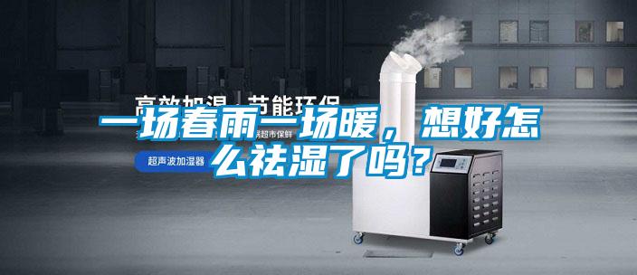 一場春雨一場暖，想好怎么祛濕了嗎？