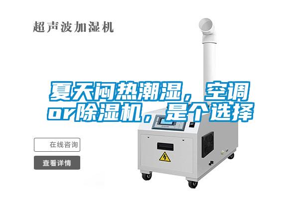 夏天悶熱潮濕，空調or除濕機，是個選擇