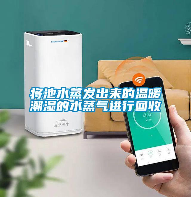 將池水蒸發出來的溫暖潮濕的水蒸氣進行回收