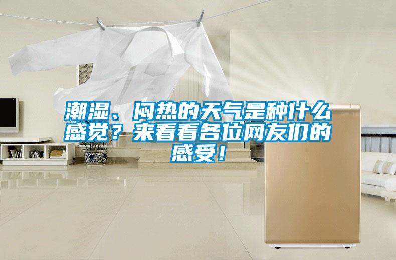 潮濕、悶熱的天氣是種什么感覺？來看看各位網友們的感受！