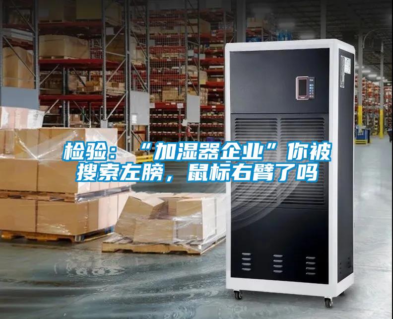 檢驗：“加濕器企業”你被搜索左膀，鼠標右臂了嗎
