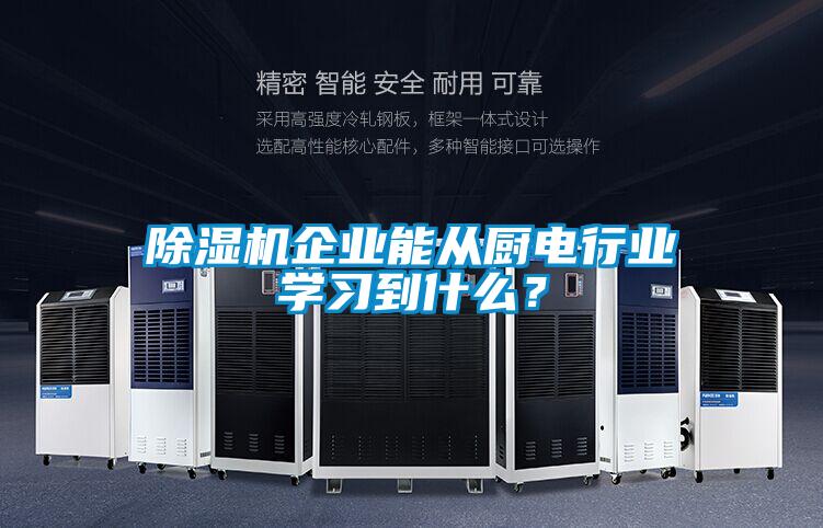 除濕機(jī)企業(yè)能從廚電行業(yè)學(xué)習(xí)到什么？