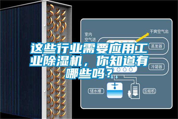這些行業(yè)需要應(yīng)用工業(yè)除濕機，你知道有哪些嗎？