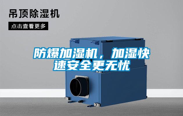 防爆加濕機，加濕快速安全更無憂