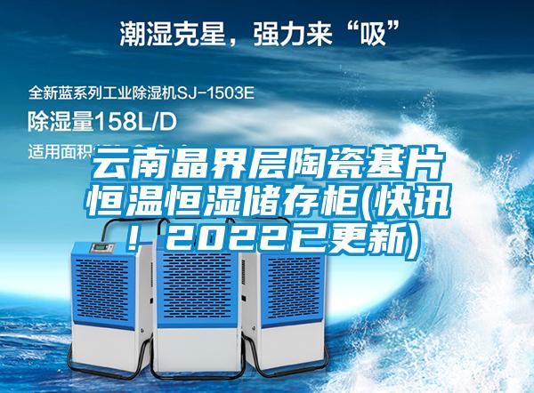 云南晶界層陶瓷基片恒溫恒濕儲存柜(快訊！2022已更新)