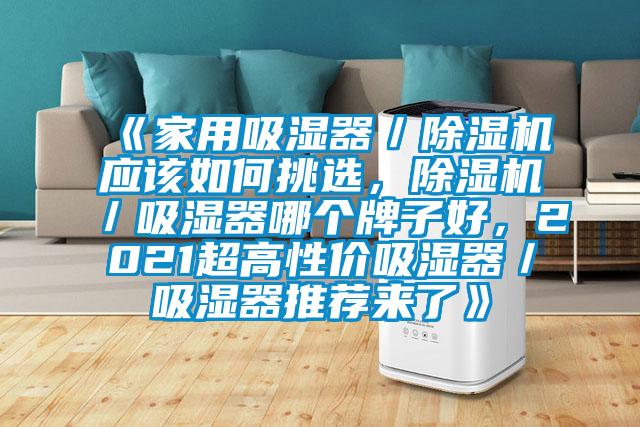 《家用吸濕器／除濕機應(yīng)該如何挑選，除濕機／吸濕器哪個牌子好，2021超高性價吸濕器／吸濕器推薦來了》