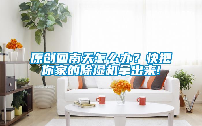 原創回南天怎么辦？快把你家的除濕機拿出來!