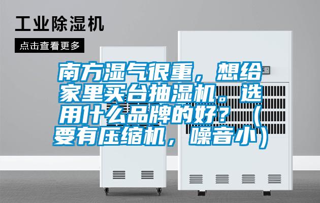 南方濕氣很重，想給家里買臺抽濕機。選用什么品牌的好？（要有壓縮機，噪音小）