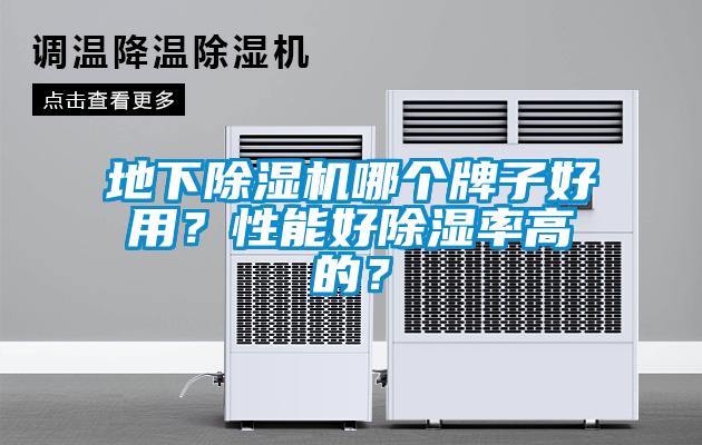 地下除濕機哪個牌子好用？性能好除濕率高的？