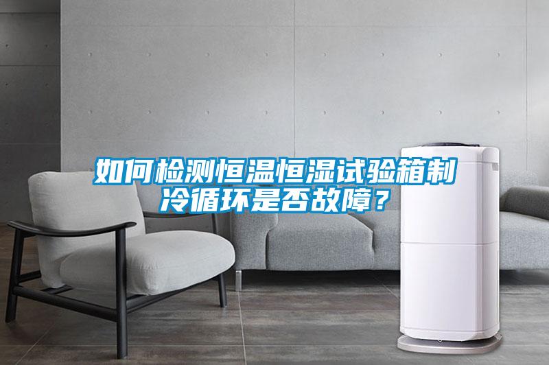 如何檢測恒溫恒濕試驗箱制冷循環是否故障？