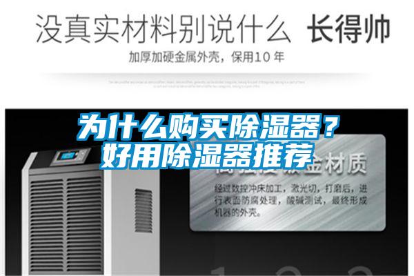 為什么購買除濕器？好用除濕器推薦