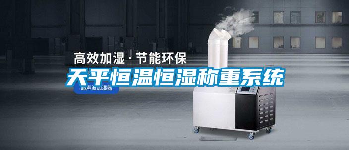 天平恒溫恒濕稱(chēng)重系統(tǒng)