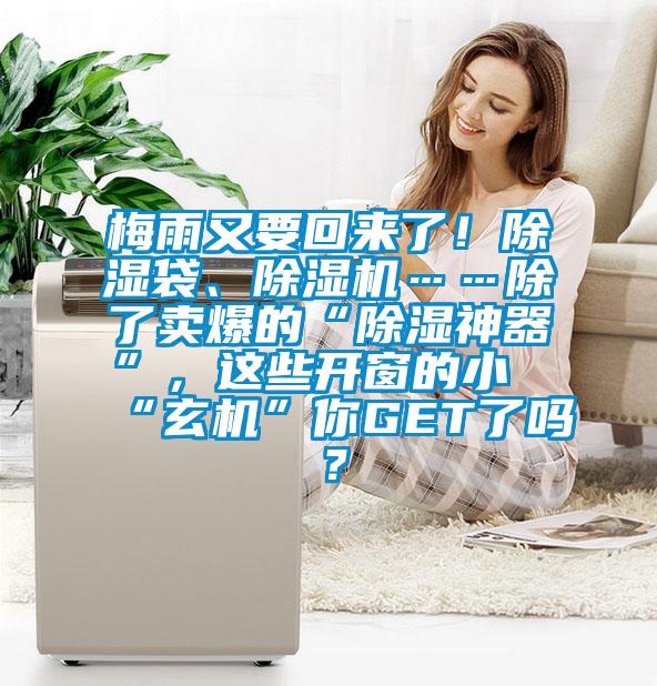 梅雨又要回來了！除濕袋、除濕機……除了賣爆的“除濕神器”，這些開窗的小“玄機”你GET了嗎？