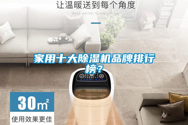 家用十大除濕機品牌排行榜？