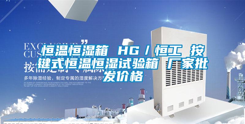 恒溫恒濕箱 HG／恒工 按鍵式恒溫恒濕試驗箱 廠家批發價格
