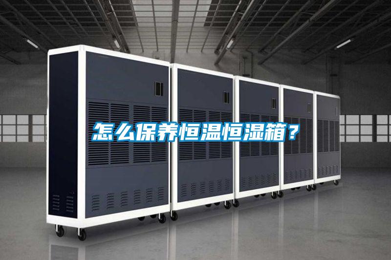怎么保養恒溫恒濕箱？