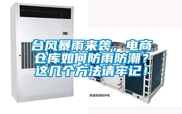 臺(tái)風(fēng)暴雨來襲，電商倉(cāng)庫(kù)如何防雨防潮？這幾個(gè)方法請(qǐng)牢記！
