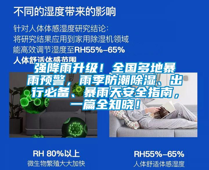 強降雨升級！全國多地暴雨預警，雨季防潮除濕、出行必備、暴雨天安全指南，一篇全知曉！