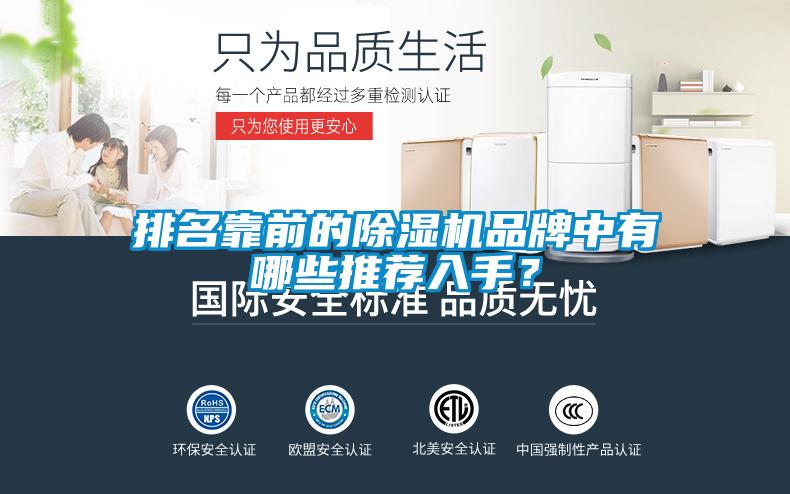 排名靠前的除濕機品牌中有哪些推薦入手？