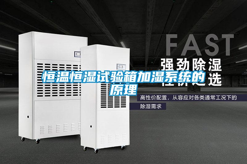 恒溫恒濕試驗箱加濕系統的原理