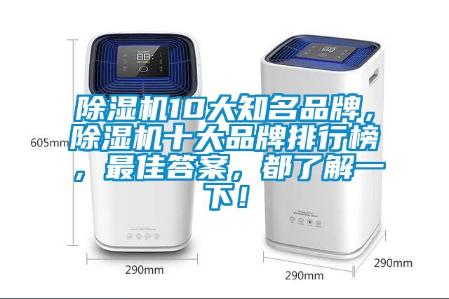 除濕機10大知名品牌，除濕機十大品牌排行榜，最佳答案，都了解一下！