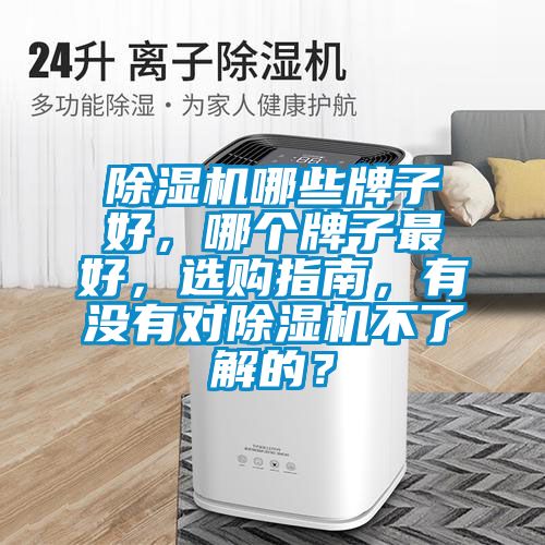 除濕機哪些牌子好，哪個牌子最好，選購指南，有沒有對除濕機不了解的？