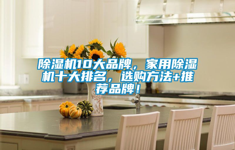 除濕機10大品牌，家用除濕機十大排名，選購方法+推薦品牌！