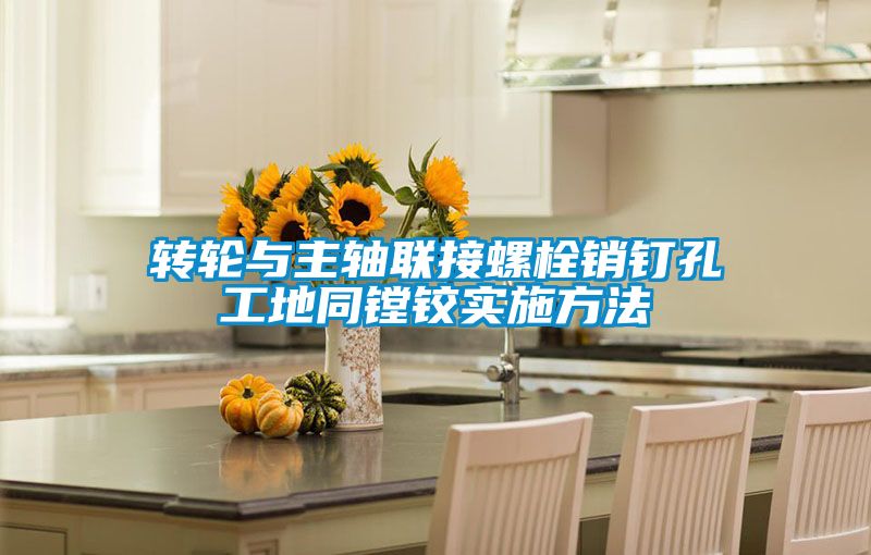 轉輪與主軸聯接螺栓銷釘孔工地同鏜鉸實施方法