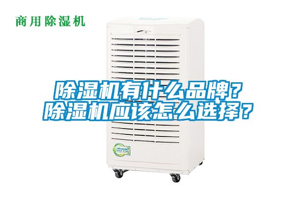 除濕機有什么品牌？除濕機應該怎么選擇？