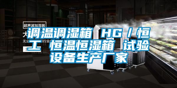 調(diào)溫調(diào)濕箱 HG／恒工 恒溫恒濕箱 試驗設備生產(chǎn)廠家